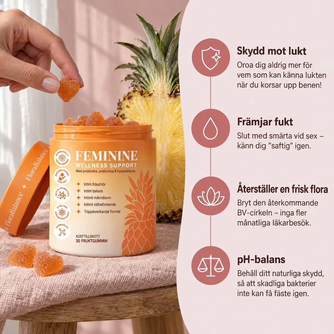 FloraBalance – Gummies med intimflorakomplex