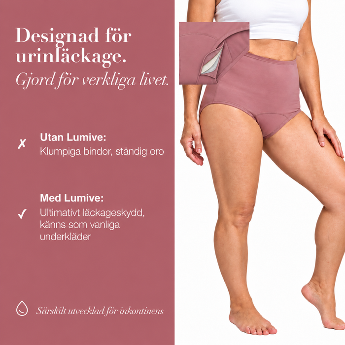 LUMIVE-trosor utvecklade för urinläckage